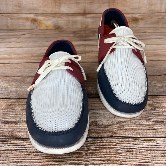 SWIMS Braided Lace Loafer Boat Shoes Men Size 11 Deck Shoes - Worn Once -. - Picture 6 of 10